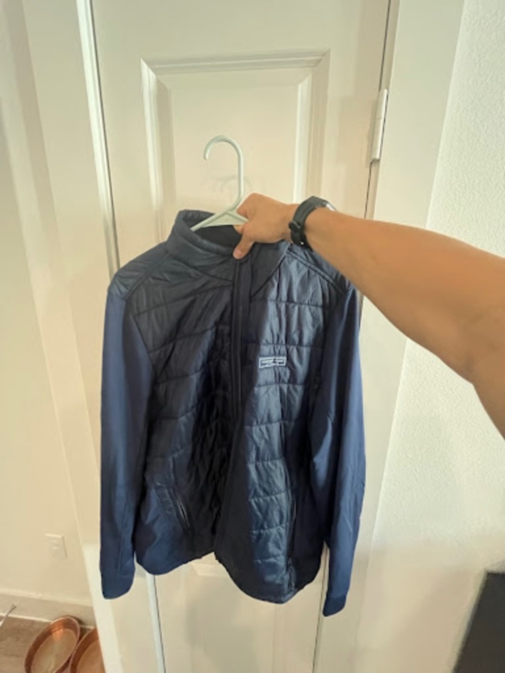 Vineyard Vines Performance Men’s Hybrid Quilted Full-Zip Jacket - Navy - Large